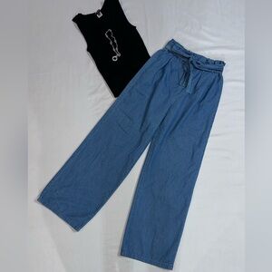 Haute Monde Denim Blue Trousers